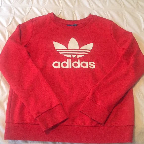 adidas Tops - Adidas red sweatshirt